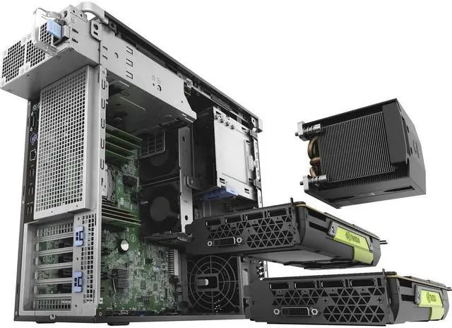 Alt view image 7 of 13 - DELL Desktop Computer Precision 5820 SBR68 Intel Core i9-10900X 16GB DDR4 256GB SSD AMD Radeon Pro WX 3200 Windows 10 Pro 64-bit