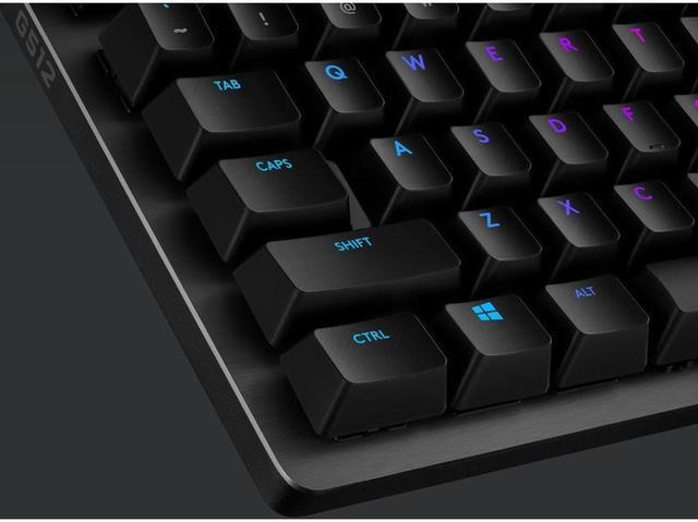 Alt view image 7 of 12 - Logitech G512 Carbon LIGHTSYNC RGB Mechanical Gaming Keyboard GX Red 920009360