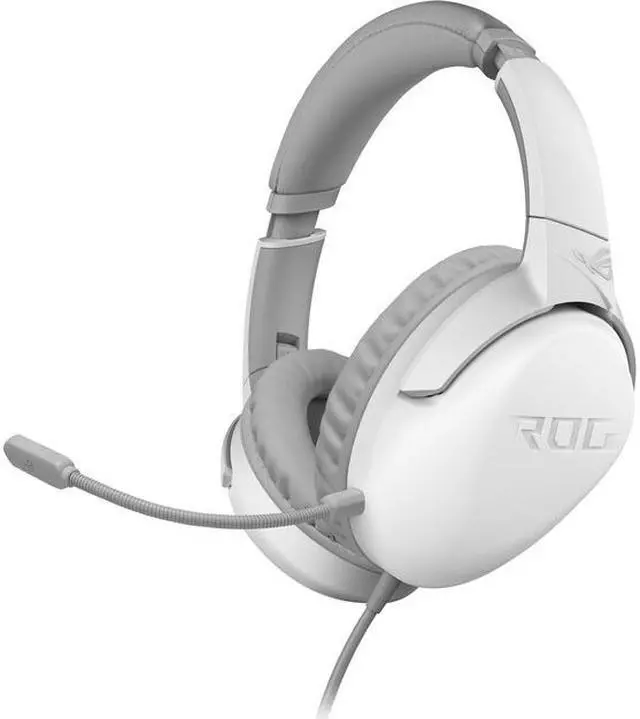 Alt view image 5 of 18 - ASUS ROG Strix Go Core Moonlight White Gaming Headset with Detachable Microphone