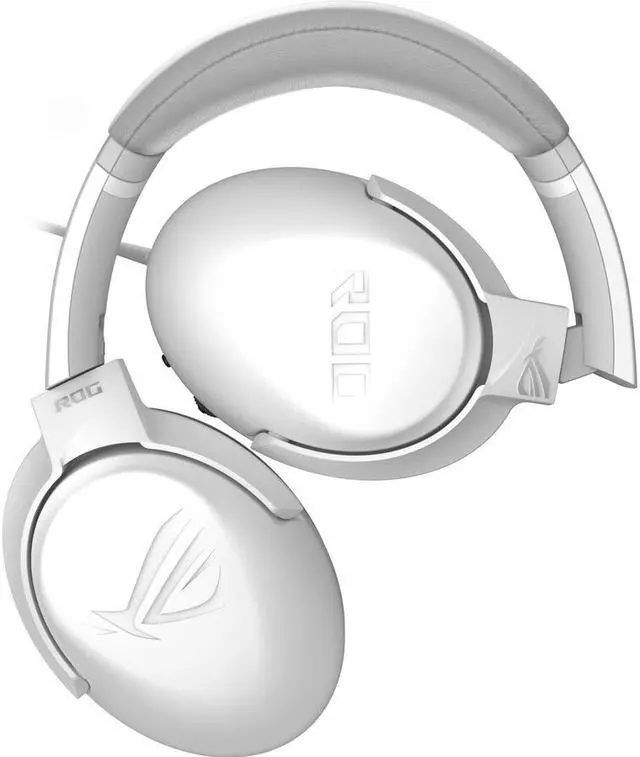 Alt view image 7 of 18 - ASUS ROG Strix Go Core Moonlight White Gaming Headset with Detachable Microphone