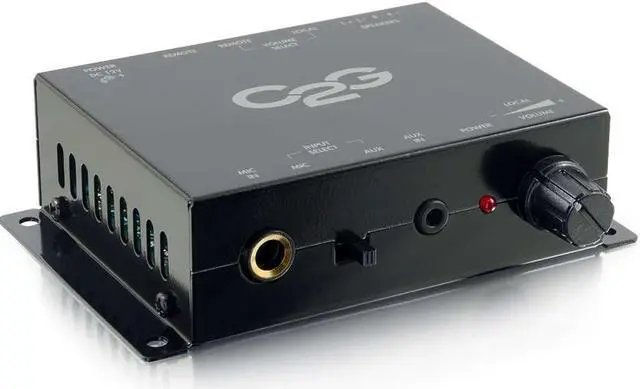 Alt view image 8 of 12 - C2G 40914 COMPACT AMPLIFIER WITH EXTERNAL VOLUME CONTROL (TAA COMPLIANT)