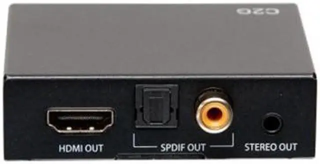 Alt view image 5 of 8 - C2G C2G41003 HDMI Audio Extractor with TOSLINK, SPDIF and 3.5mm - 4K 60Hz