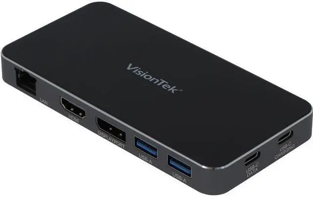 Main image of VisionTek VT400 Dual Display USB-C Docking Station with Power Passthrough 901469