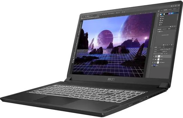 Alt view image 4 of 8 - MSI Laptop Creator 17 Intel Core i7 11th Gen 11800H (2.30GHz) 32GB Memory 1 TB NVMe SSD NVIDIA GeForce RTX 3080 Laptop GPU 17.3" 4K / UHD Windows 10 Pro 64-bit Creator 17 B11UH-238