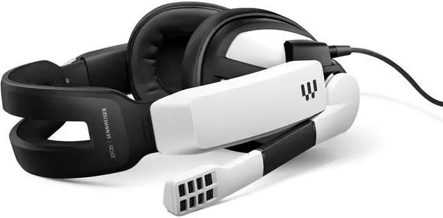 Alt view image 7 of 9 - EPOS Sennheiser GSP 301 Over-Ear Wired Gaming Headset White 1000240