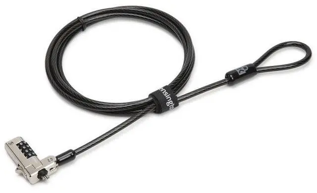 Alt view image 9 of 14 - Kensington Serialized Combination Cable Lock for Dell Devices with Wedge Slots K68010WW