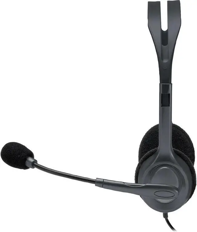 Alt view image 8 of 13 - Logitech H111 For EDU Wired 3.5mm Stereo Computer On Ear Headset Graphite (981-000999)