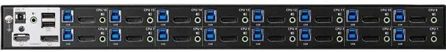 Alt view image 3 of 5 - ATEN CS19216 16-Port USB 3.0 4K DisplayPort KVM Switch with Rack Mounting Kit