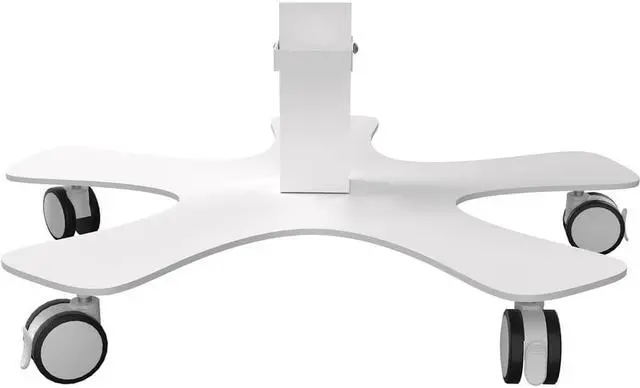 Alt view image 5 of 11 - CTA Digital Medical Mobile Floor Stand with Vesa Plate - White  PAD-MFS