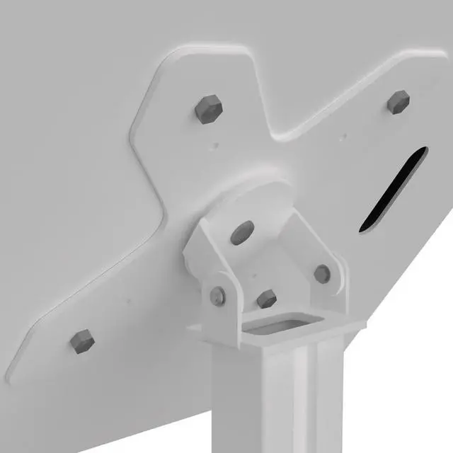 Alt view image 6 of 11 - CTA Digital Medical Mobile Floor Stand with Vesa Plate - White  PAD-MFS