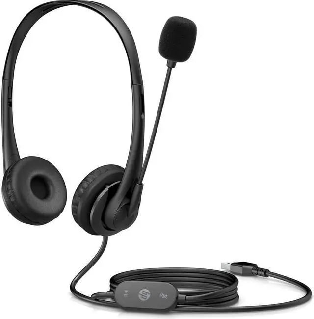 Alt view image 2 of 20 - HP Stereo USB Headset G2 428K6UT