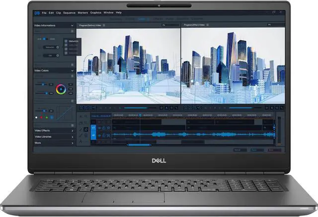 Alt view image 7 of 18 - Dell Precision 7000 7760 17.3" Mobile Workstation - Full HD - 1920 x 1080 - Intel Core i5 11th Gen i5-11500H Hexa-core (6 Core) 2.90 GHz - 8 GB RAM - 256 GB SSD - Gray