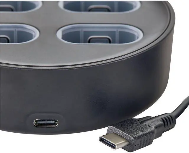 Alt view image 6 of 8 - Verbatim Charging Stand with 4 x 800mAh Rechargable Battery Packs for use with Xbox Controllers Xbox Series X, Xbox Series S, Xbox One X, Xbox One S