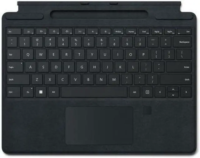 Alt view image 5 of 10 - Microsoft 8XF-00001 Surface Pro Signature Keyboard with Fingerprint Reader Black