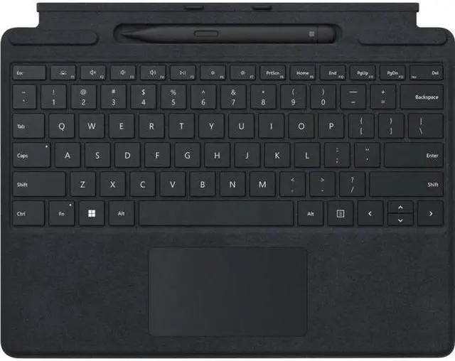 Alt view image 5 of 20 - Microsoft 8X6-00001 Surface Pro Signature Keyboard with Slim Pen 2 - Black