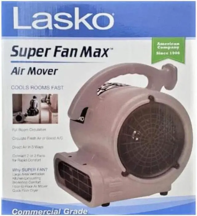 Alt view image 2 of 5 - Lasko High Velocity Super Fan Max Air Mover SF20BK