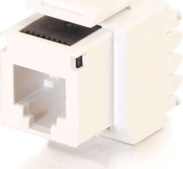 Alt view image 6 of 10 - C2G / Cables to Go 3801 Cat3 RJ12 Keystone Jack White