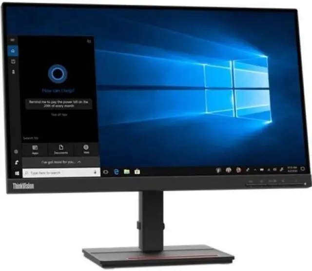 Alt view image 3 of 20 - Lenovo 22" (21.5" Viewable) 75 Hz VA FHD Monitor 4 ms (Extreme mode) / 6 ms (Typical mode) FreeSync (AMD Adaptive Sync) D-Sub, HDMI, Audio ThinkVision S22e-20