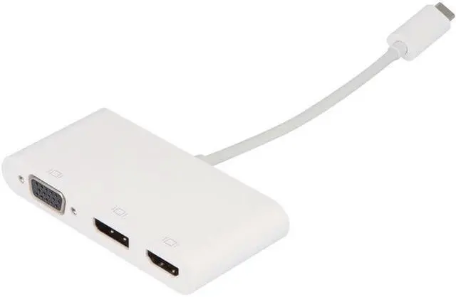 Alt view image 3 of 16 - VisionTek USB-C to DisplayPort HDMI & VGA Hub M/F/F/F 901433