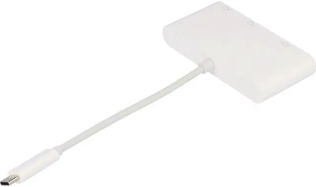Alt view image 6 of 16 - VisionTek USB-C to DisplayPort HDMI & VGA Hub M/F/F/F 901433