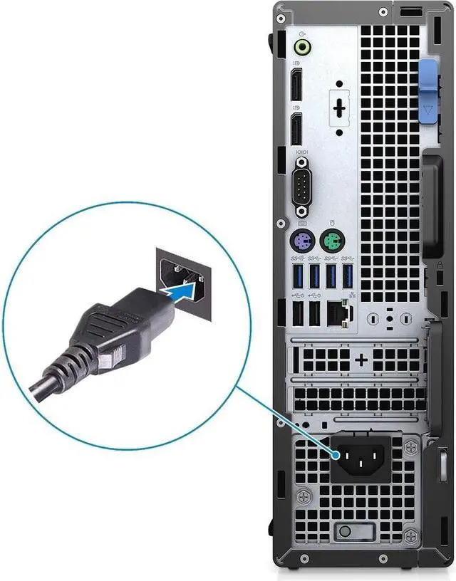 Alt view image 8 of 13 - Dell OptiPlex 7000 7090 Desktop Computer - Intel Core i7 10th Gen i7-10700 Hexa-core (6 Core) 2.90 GHz - 16 GB RAM DDR4 SDRAM - 512 GB M.2 PCI Express NVMe 3.0 x4 SSD - Small Form Factor