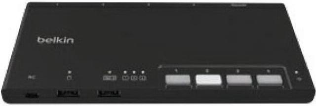 Alt view image 5 of 10 - Belkin 4-Port Modular Secure KM Switch PP4.0 W/ Remote F1DN004MODKM4