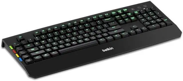 Alt view image 3 of 11 - Belkin KVM Remote Control With Integrated Keyboard F1DN008KBD