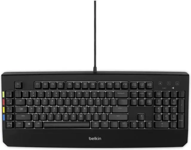 Alt view image 5 of 11 - Belkin KVM Remote Control With Integrated Keyboard F1DN008KBD