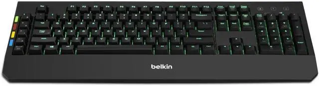 Alt view image 6 of 11 - Belkin KVM Remote Control With Integrated Keyboard F1DN008KBD
