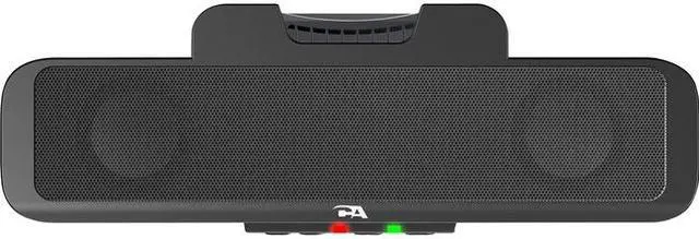 Alt view image 2 of 18 - Cyber Acoustics Compact USB Speaker Bar with Integrated Monitor Mount (CA-2890)