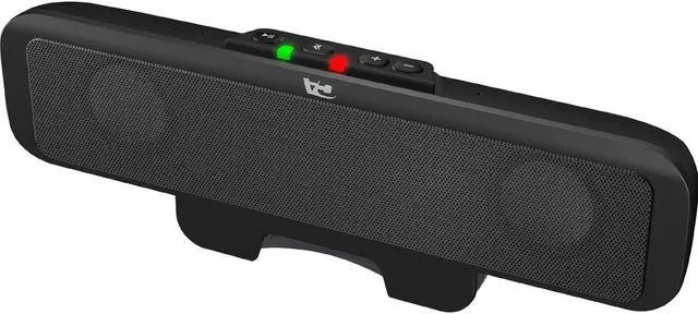 Alt view image 6 of 18 - Cyber Acoustics Compact USB Speaker Bar with Integrated Monitor Mount (CA-2890)