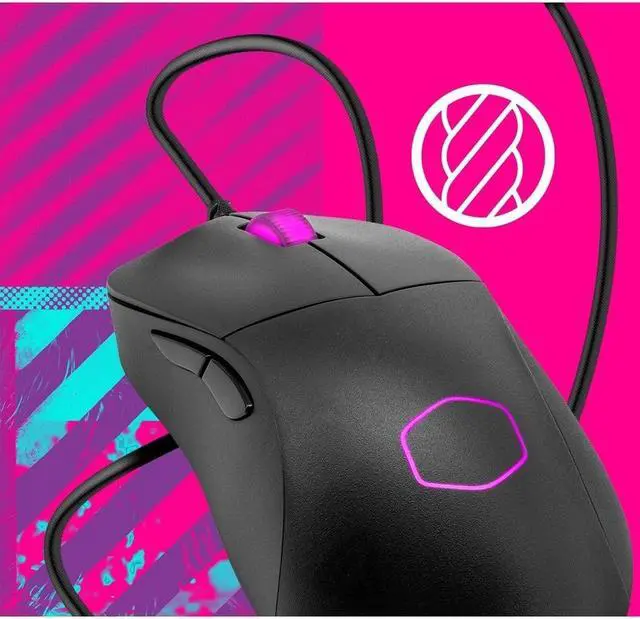 Alt view image 6 of 10 - Cooler Master MM730 Black Gaming Mouse with adjustable 16,000 DPI, PTFE Feet, RGB lighting and MasterPlus+ Software
