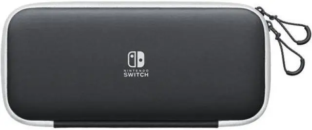 Alt view image 7 of 20 - Nintendo Switch Carrying Case & Screen Protector - Black and White
