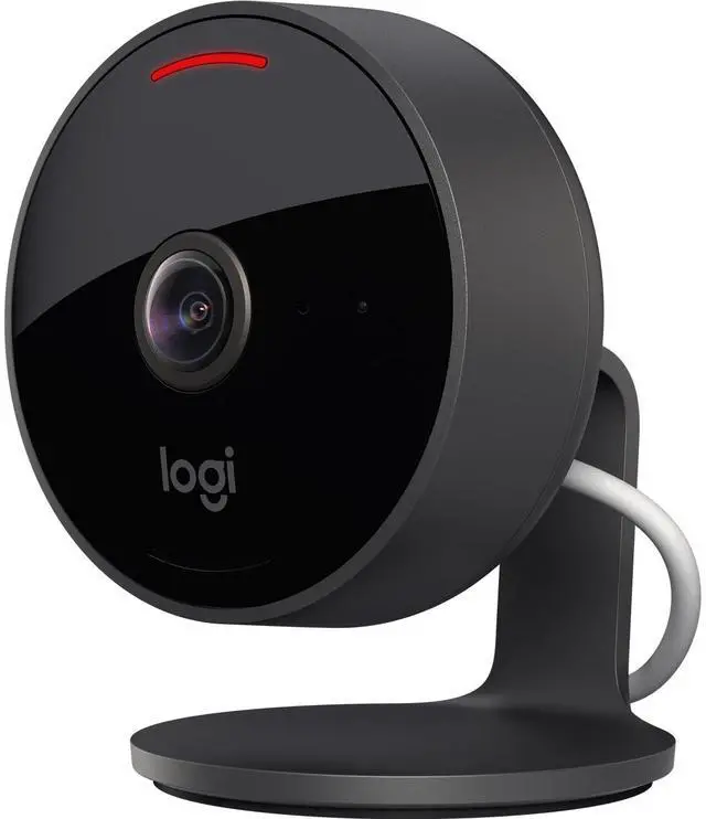 Alt view image 4 of 20 - Logitech 961-000489 Indoor HD Network Camera - Graphite - 15 ft Infrared Night Vision - Table Mount, Shelf Mount, Wall Mount, Ceiling Mount - Apple HomeKit Supported - IP64 - Water Proof