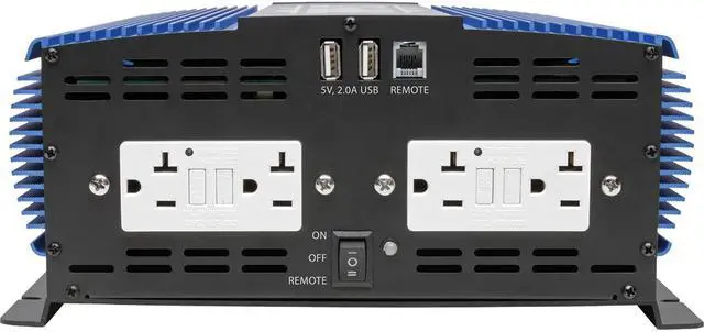 Alt view image 5 of 7 - Tripp Lite PINV2000HS 4-Outlet 2000W Portable Compact Mobile Power Inverter