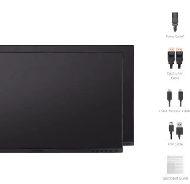 Alt view image 3 of 20 - ViewSonic VG2455_56A_H2 24 Inch Dual Pack Head-Only 1080p IPS Monitors with USB 3.2 Type C with 90W Power Delivery, Docking Built-In, HDMI, VGA for Home and Office