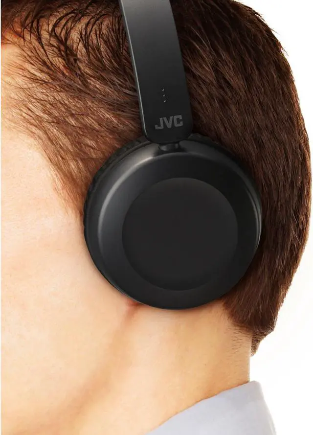 Alt view image 15 of 20 - JVC HAS31BTB Foldable Bluetooth On-Ear Headphones (Carbon Black)