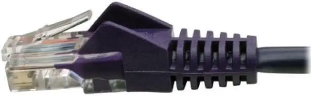 Alt view image 13 of 19 - Cat5e 350 Mhz Snagless Molded Utp Patch Cable (Rj45 M/M), Purple, 3 Ft.