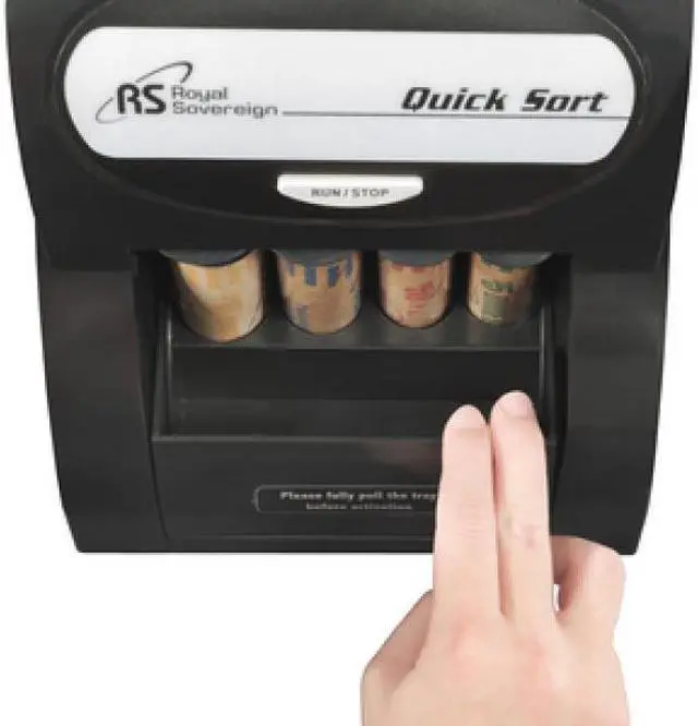 Alt view image 10 of 15 - Royal Sovereign Electric 1 Row Coin Sorter - Sort's 156 coins/min