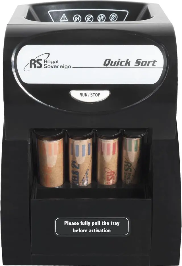 Alt view image 11 of 15 - Royal Sovereign Electric 1 Row Coin Sorter - Sort's 156 coins/min