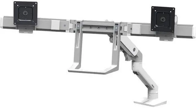 Alt view image 6 of 11 - ERGOTRON 45-476-216 HX DESK DUAL MONITOR ARM BRIGHT WHITE