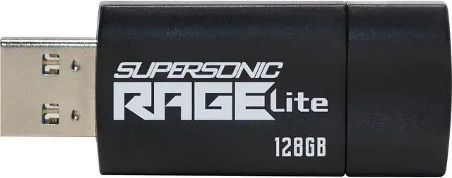 Alt view image 5 of 18 - Patriot Memory Supersonic Rage Lite USB 3.2 Gen 1 Flash Drives - 128GB - 128 GB - USB 3.2 (Gen 1) - 120 MB/s Read Speed - Black, Blue - 3 Year Warranty