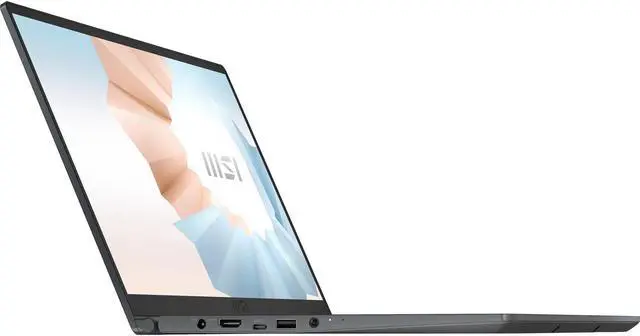 Alt view image 8 of 9 - MSI Laptop Modern 15 AMD Ryzen 7 5000 Series 5700U (1.80GHz) 8GB Memory 512 GB NVMe SSD AMD Radeon Graphics 15.6" Windows 11 Home 64-bit Modern 15 A5M-221