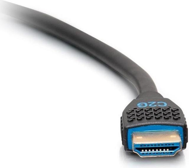 Alt view image 4 of 11 - C2G C2G10376 3 ft. Black Performance Series Ultra Flexible High Speed HDMI Cable - 4K 60Hz In-Wall, CMG (FT4) Rated Male to Male
