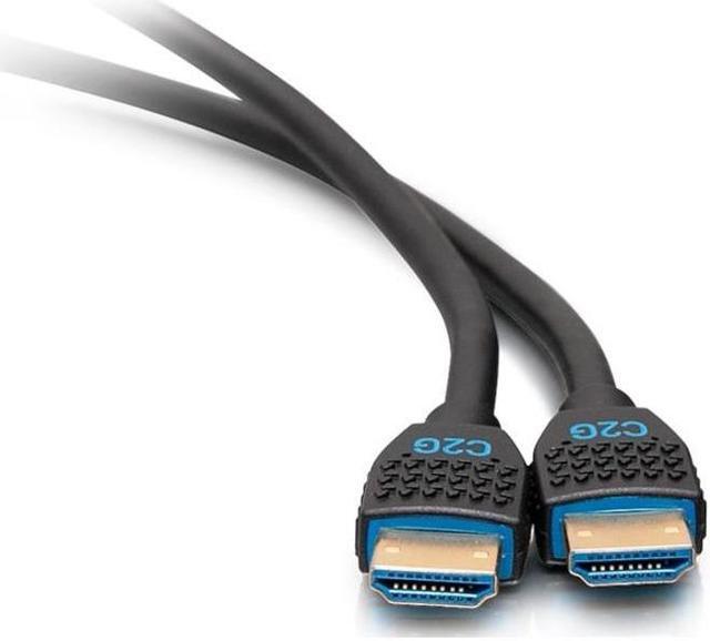 Alt view image 5 of 11 - C2G C2G10376 3 ft. Black Performance Series Ultra Flexible High Speed HDMI Cable - 4K 60Hz In-Wall, CMG (FT4) Rated Male to Male