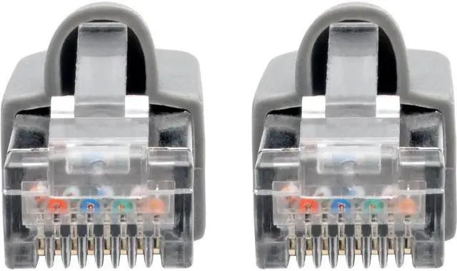 Alt view image 13 of 16 - TRIPP LITE Cat6a Snagless Shielded STP Network Patch Cable 10G Certified, PoE, Gray, RJ45 M/M 7' (N262-007-GY)