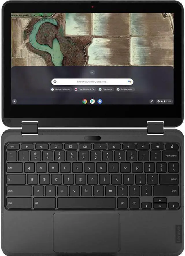 Alt view image 6 of 20 - Lenovo 500e Chromebook Gen 3 82JB0002US 11.6" Touchscreen 2 in 1 Chromebook - HD - 1366 x 768 - Intel Celeron N5100 Quad-core (4 Core) 1.10 GHz - 8 GB RAM - 64 GB Flash Memory - Gray - Chrome OS