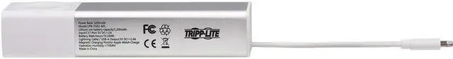 Alt view image 3 of 11 - Tripp Lite USB-A Magnetic Apple Watch Charger 5200mAh Power Bank UPB05K2APL