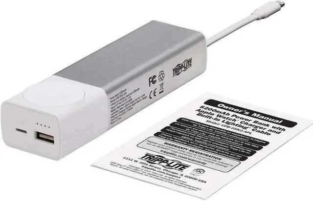 Alt view image 7 of 11 - Tripp Lite USB-A Magnetic Apple Watch Charger 5200mAh Power Bank UPB05K2APL