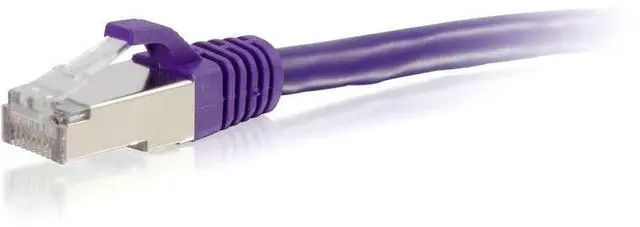 Alt view image 6 of 7 - C2G 00903 Cat6 Cable - Snagless Shielded Ethernet Network Patch Cable, Purple (7 Feet, 2.13 Meters)